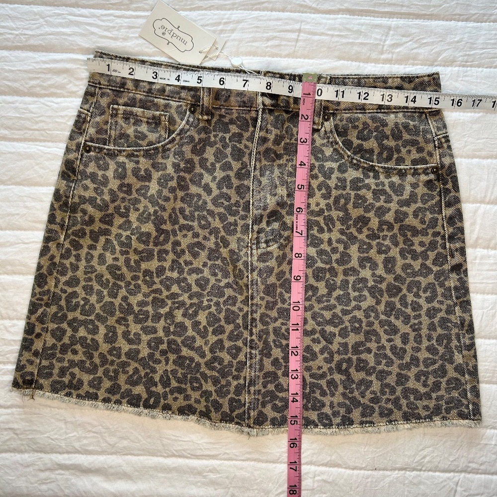 Mud Pie Stevie Leopard Skirt - NEW - Picture 10 of 10